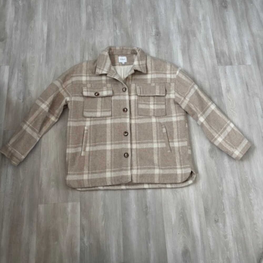 Gilli Taupe Shacket Size Large - Picture 4 of 7